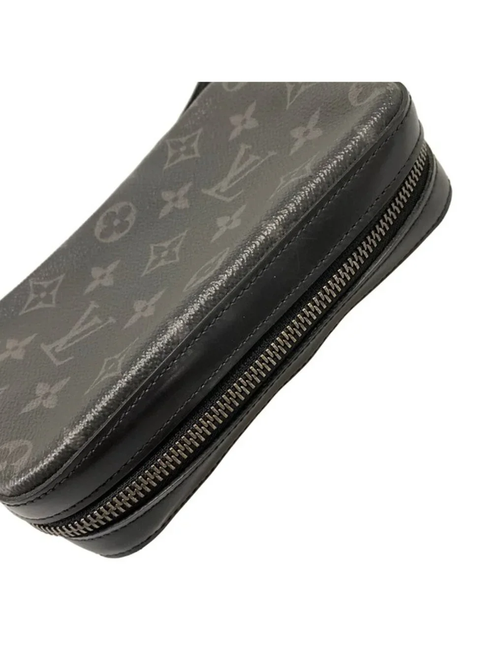 Louis Vuitton Monogram Canvas Box Clutch Eclipse